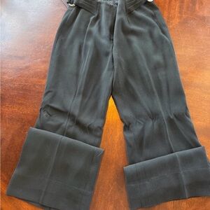 Chic Black Wide-Leg Women's Pants